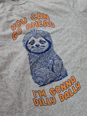 NWT Sloth graphic short sleeve t shirt